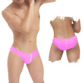 Bright pink icker sea contrast line slip bikini swimwear with white seam detail ideal for swimming and beachwear