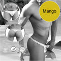 White cotton briefs with textured waistband mango logo contrast stitching tanga thong swimwear white mango
