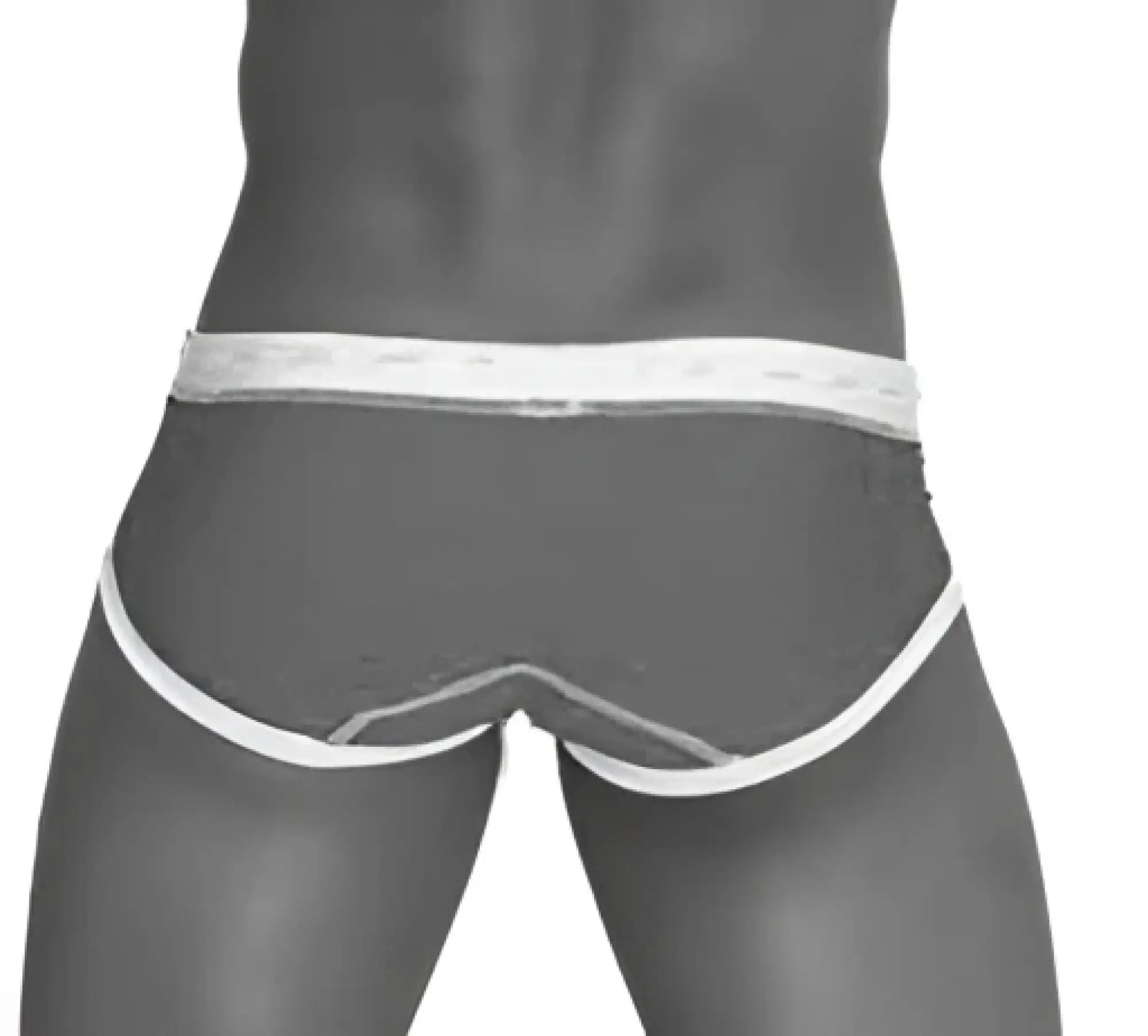 Icker Sea Cord contrast trim and stitching bikini swimwear black and white with black and white striped snug briefs