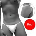 Red thong with white trim icker sea free access mini suspensor ring pouch underwear in red for minimal coverage