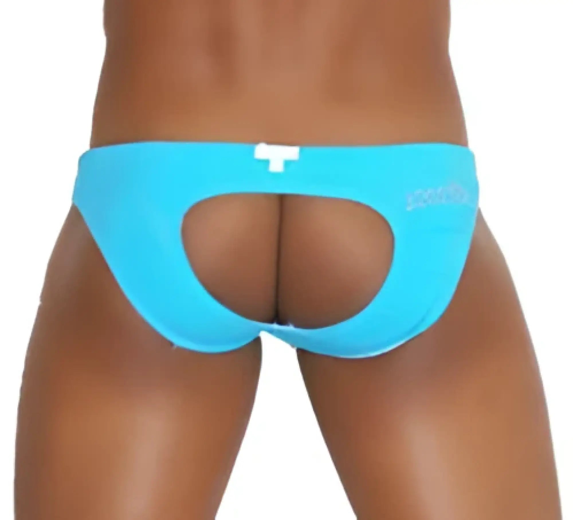 Bright blue icker sea lifeguard jock brief swimwear with cutout design and subtle side branding cobra 13 09