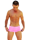 Pink icker sea boxer briefs with white logo trim made from soft fabric for comfortable everyday wear