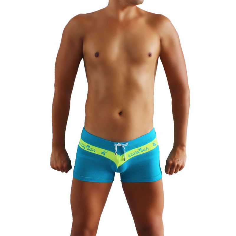 Icker Sea Logo Stripe Boxer Brief Unterwäsche Blau/Grün SHR-16-01