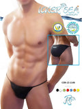 Black icker sea solid micro slip bikini swimwear with sleek form-fitting minimalist design for swimming