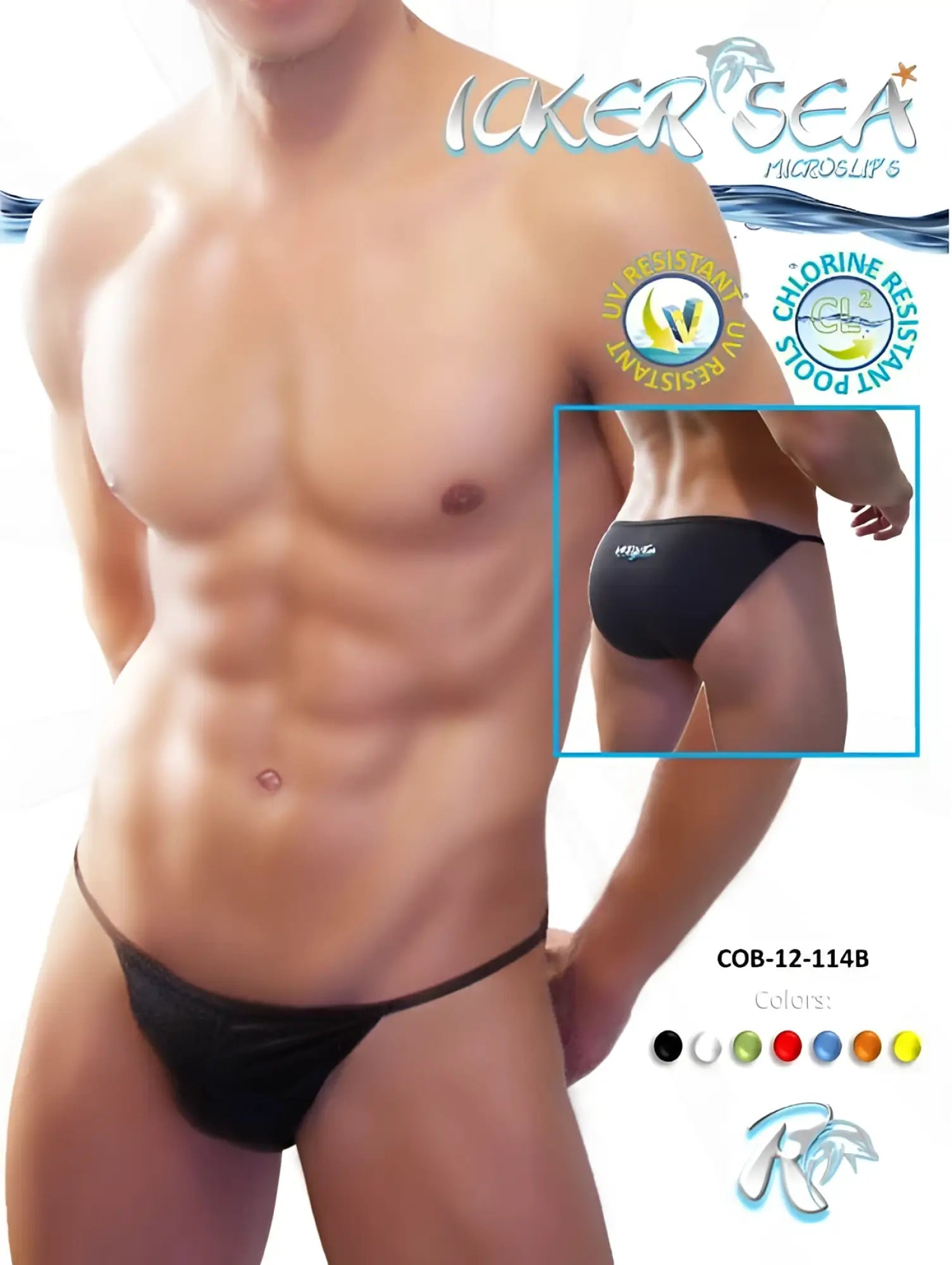 Black icker sea solid micro slip bikini swimwear with sleek form-fitting minimalist design for swimming