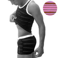 Icker sea black and white striped athletic tank top with small logo on chest from transparent lines pyjama set