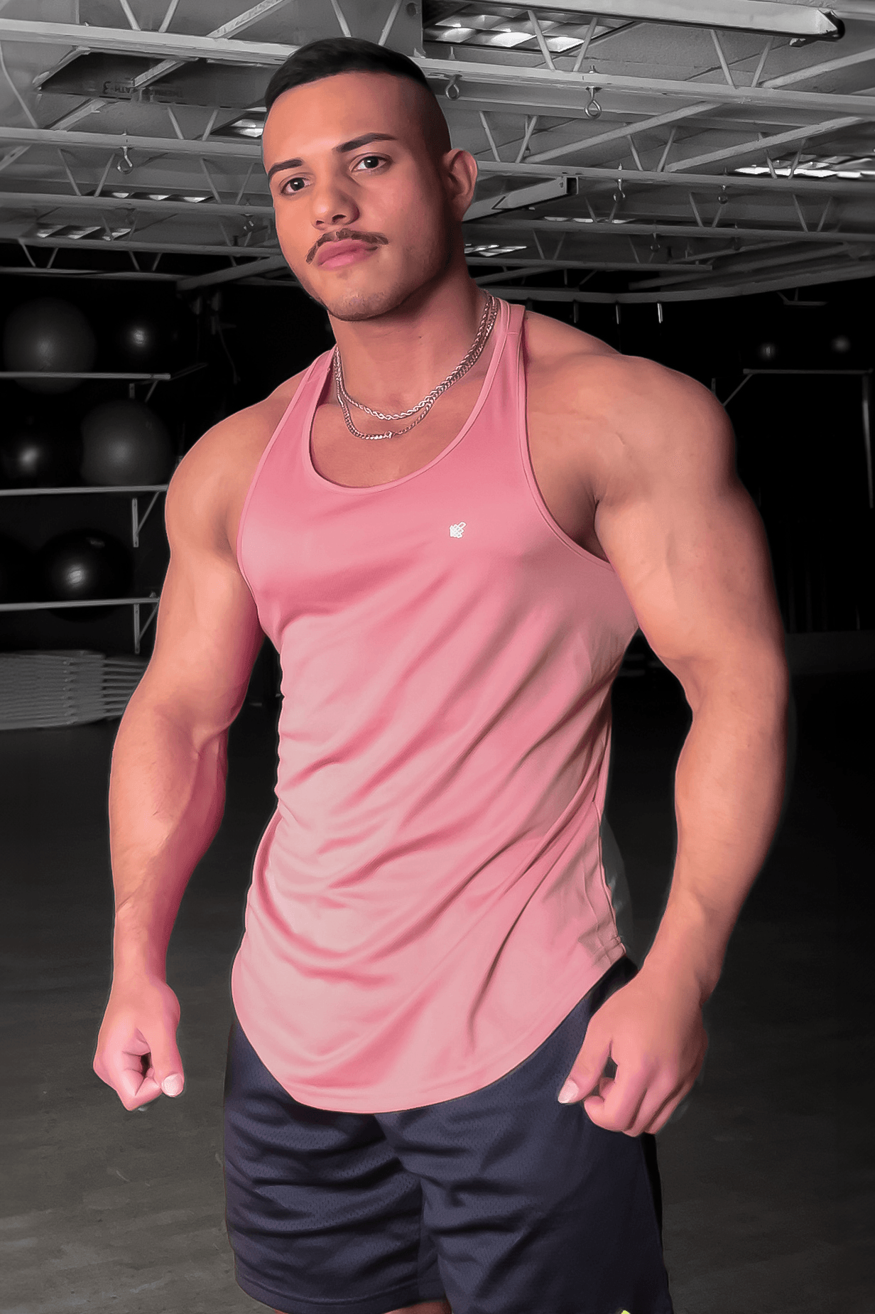 Jed North Fast-Dry Bodybuilding Workout Stringer - Salmon