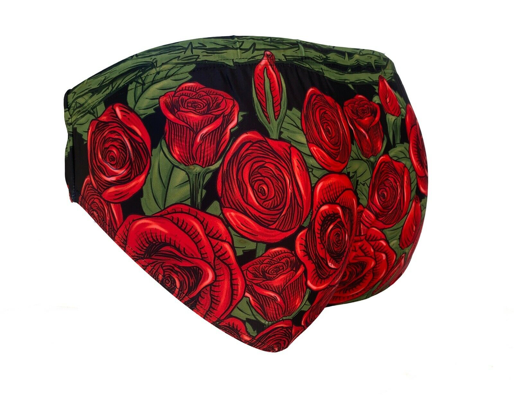 Maris Equi Men's Rozen Red Rose Swim Briefs
