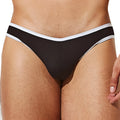 Black briefs with white trim from intymen ine029 jockstrap highlighting contrast edging and supportive fit