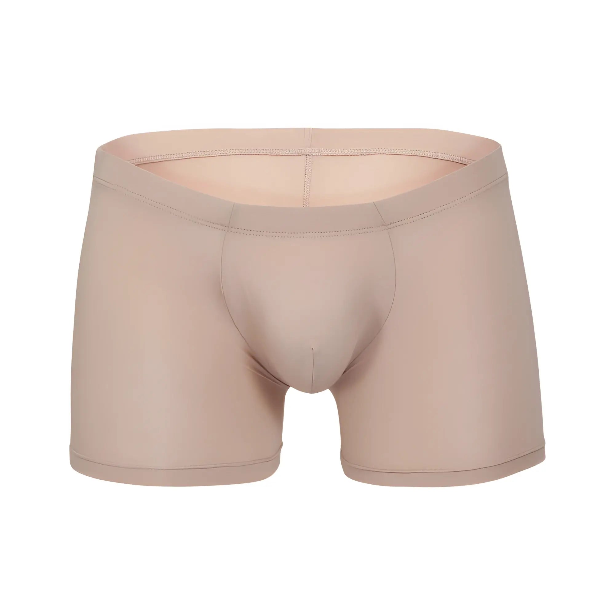 Beige men’s seamless boxer briefs intymen ing095 with smooth form-fitting design for comfortable everyday wear