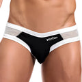 Intymen inj055 brief black and white mesh trimmed men’s briefs with sleek modern design