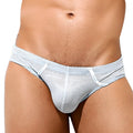 Intymen inj068 light blue mesh briefs with subtle pattern and reinforced stitching along the waistband