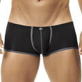 Black men’s briefs intymen int5618 with gray trim and small metallic logo for comfortable everyday wear