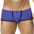 Blue men’s briefs intymen int5618 with black trim and small metallic logo at front for comfortable everyday wear