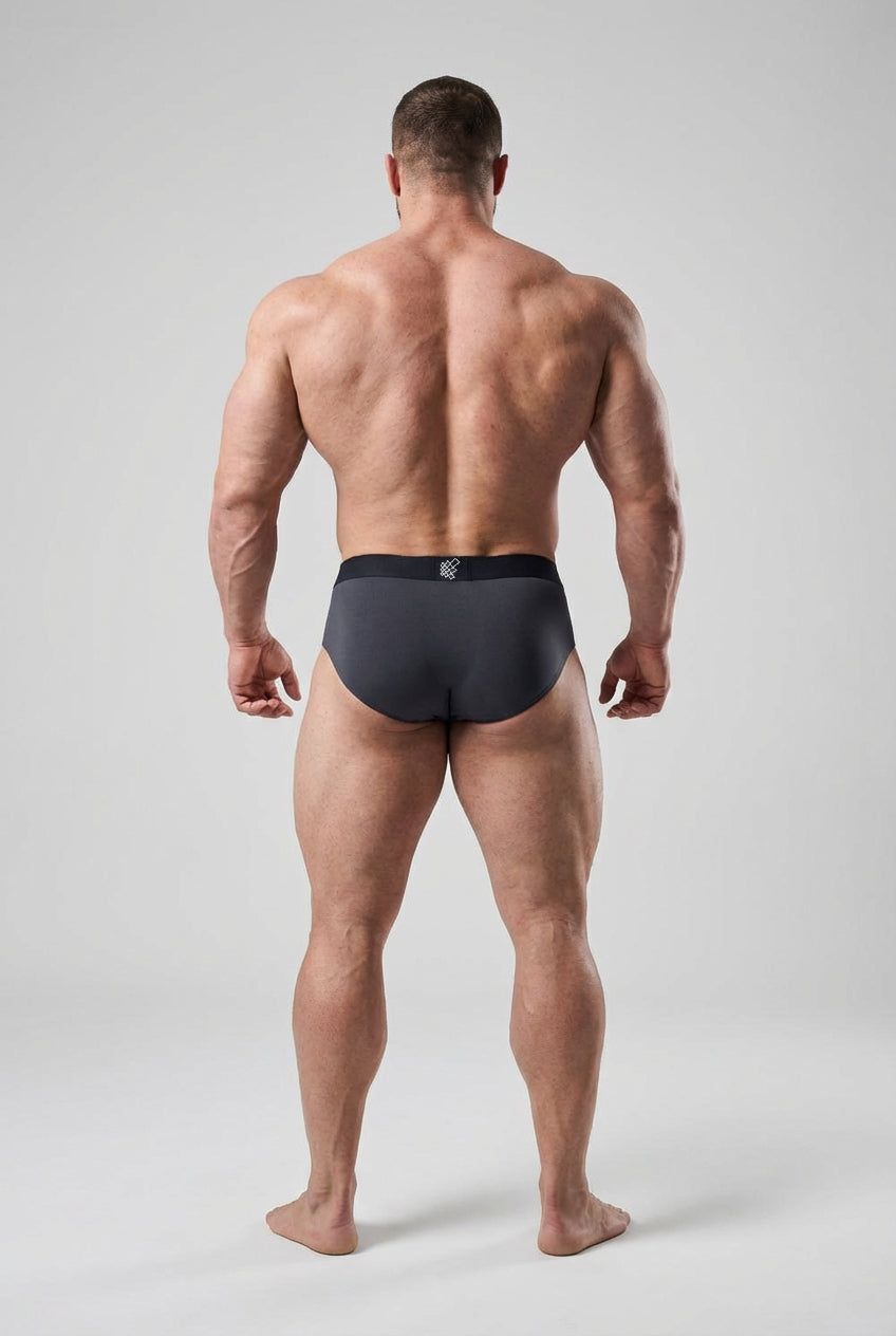 Jed North Athletic Seamless Briefs 2er-Pack – Schwarz & Grau