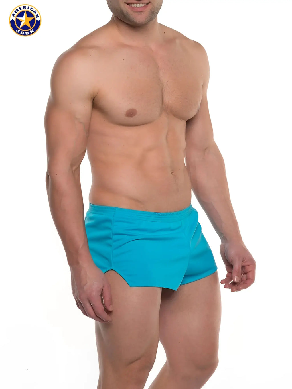 Turquoise american vogue men’s swim trunks a j ultra running short designed for comfort and quick drying use