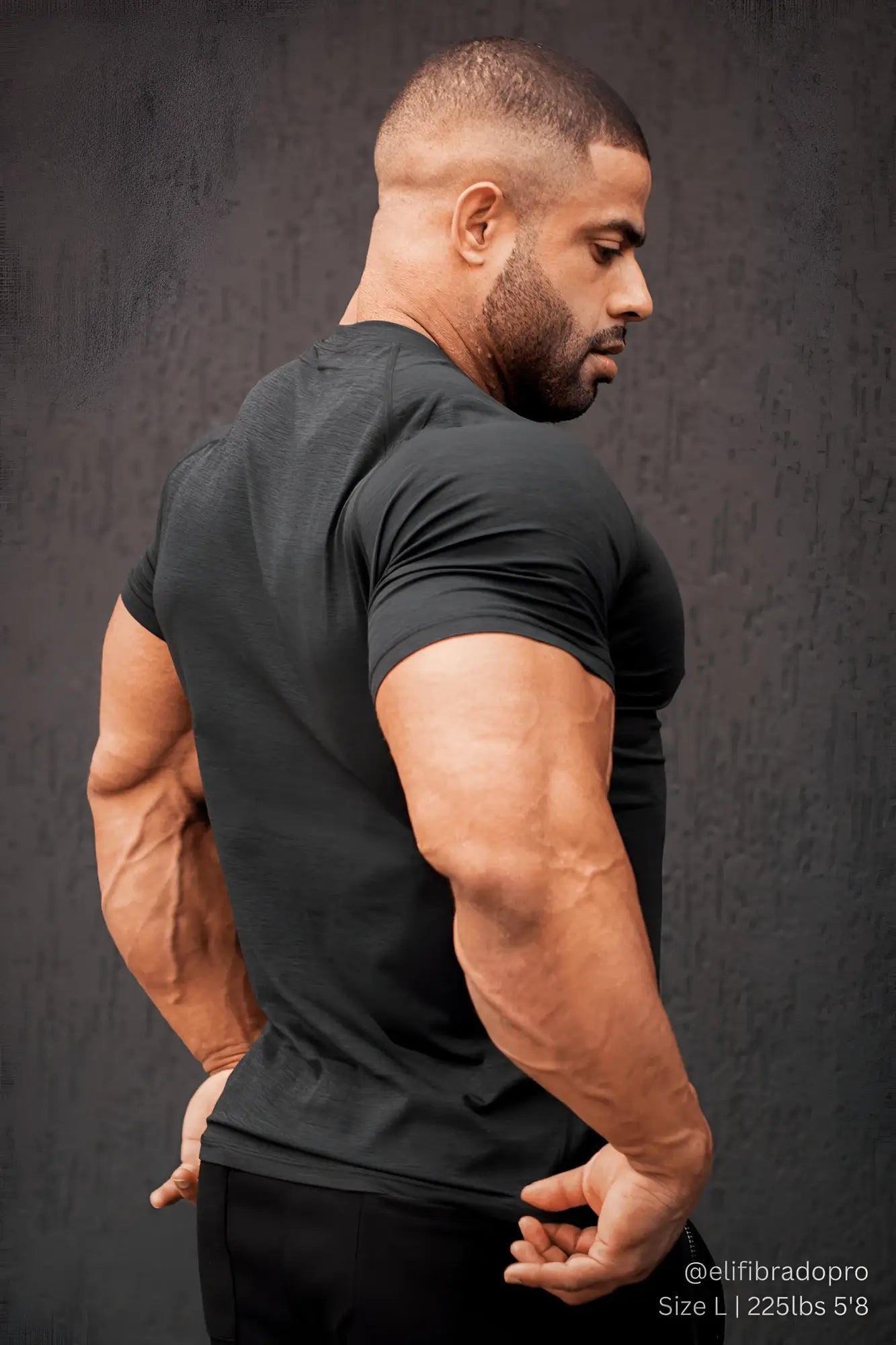 Jed North agile short sleeve training tee charcoal black athletic t-shirt designed for comfort and performance