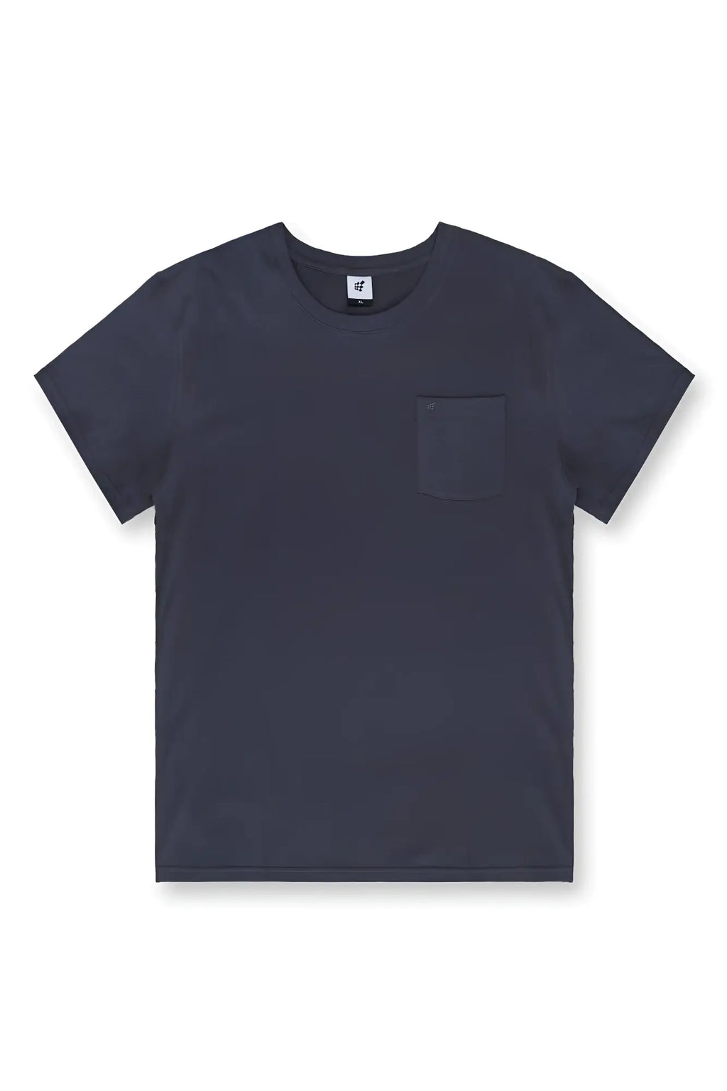 Dark gray short-sleeved Jed North Classic Premium Pocket T-shirt with a single chest pocket made of soft fabric