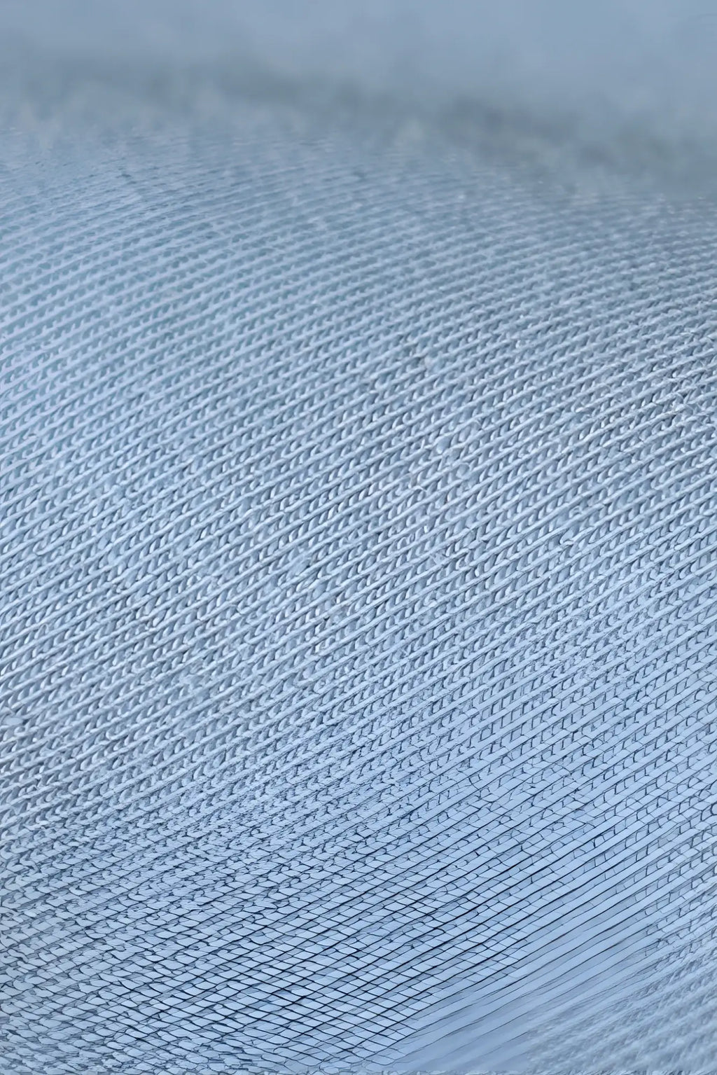 Jed north energy oversized long sleeve t-shirt 2.0 in arctic blue light blue denim fabric with subtle diagonal weave pattern