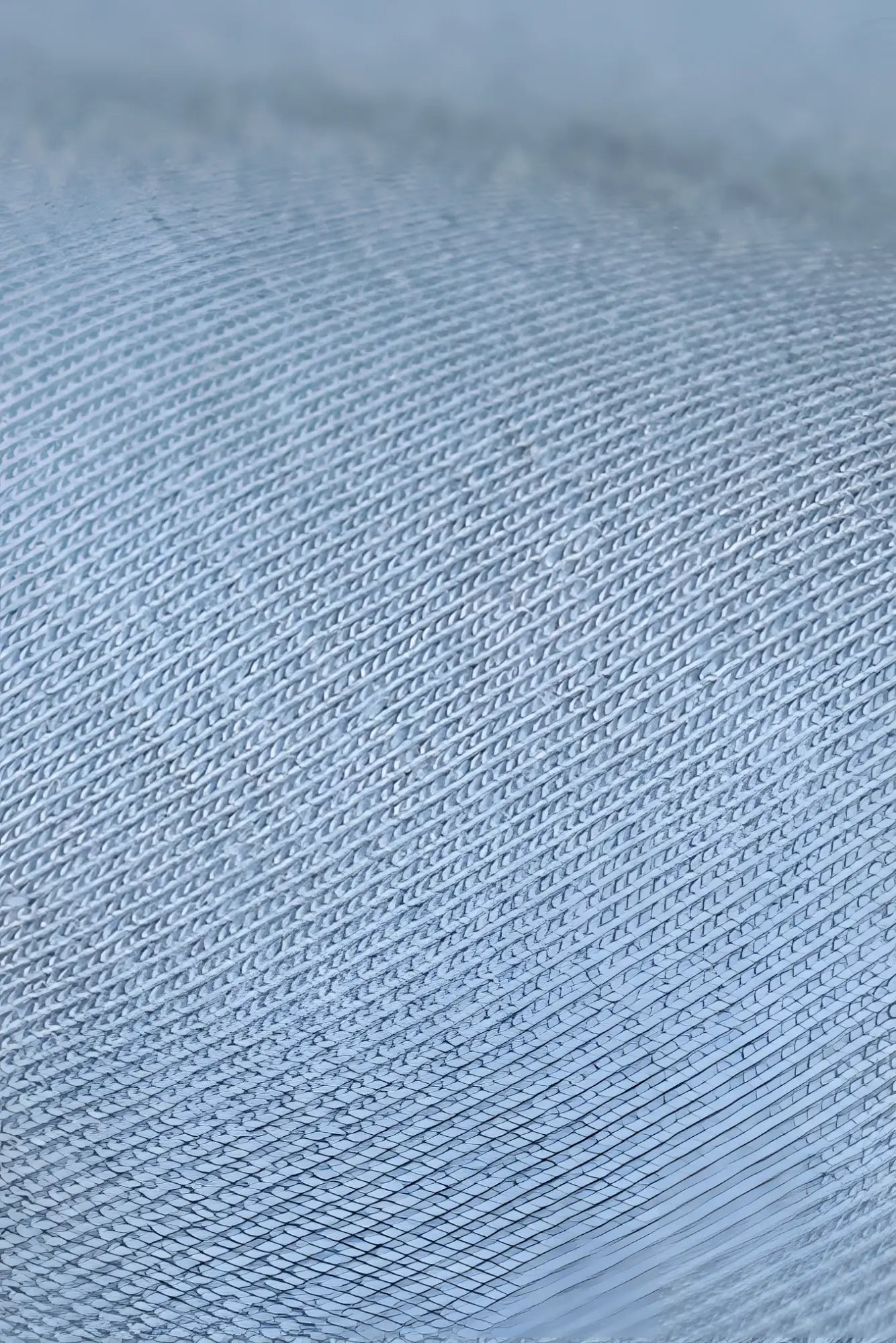 Jed north energy oversized long sleeve t-shirt 2.0 in arctic blue light blue denim fabric with subtle diagonal weave pattern