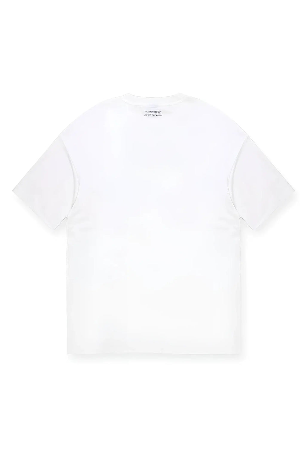 Energy oversized t-shirt in cream cotton with a minimalist design and subtle text at the neckline