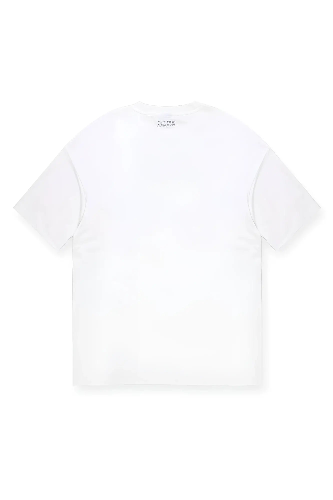 Energy oversized t-shirt in cream cotton with a minimalist design and subtle text at the neckline