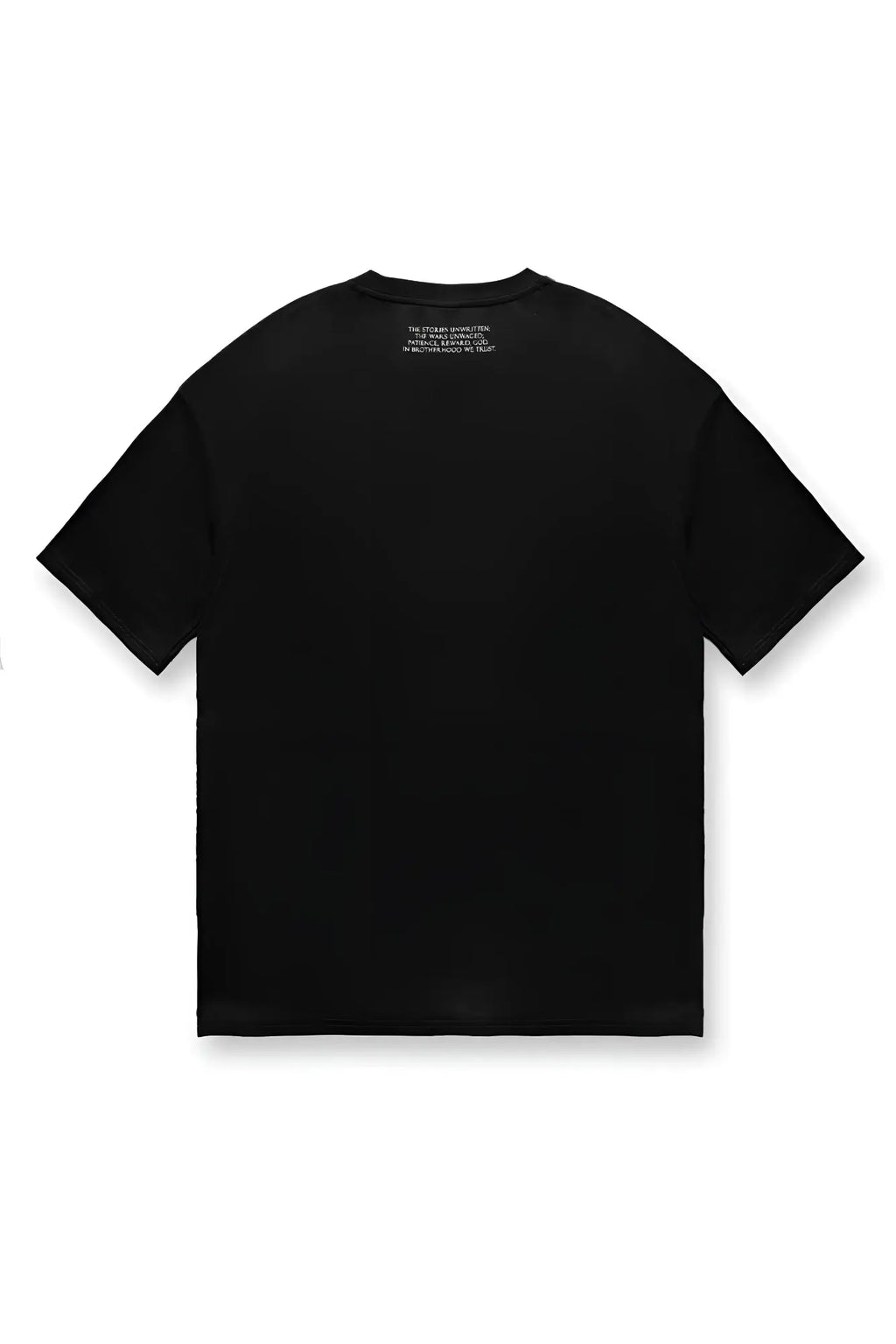Jed North Energy oversized t-shirt in black with short sleeves and a small white text label at the neckline
