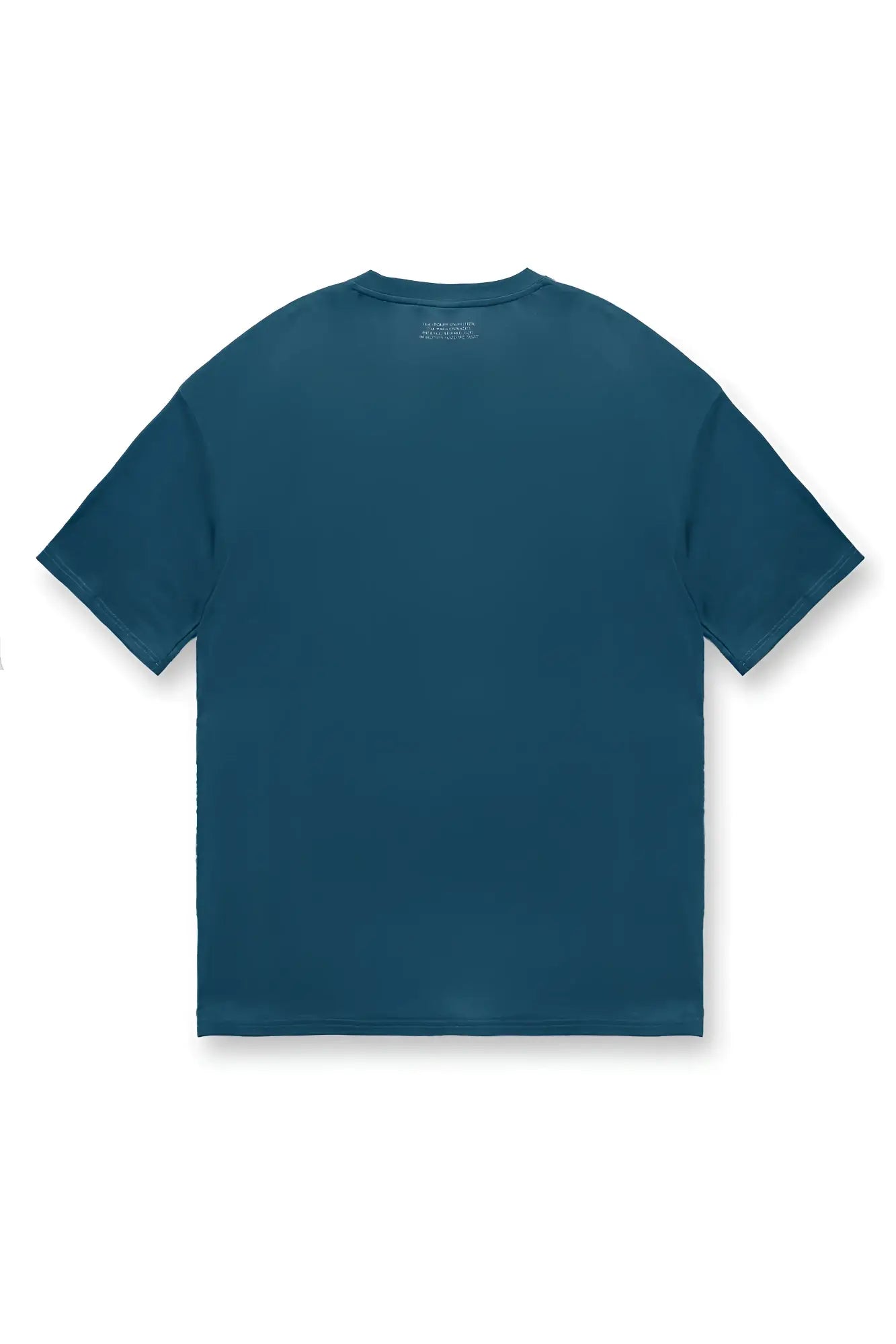 Energy Oversized T-Shirt in teal is a short-sleeved relaxed fit cotton tee with subtle branding at the neckline
