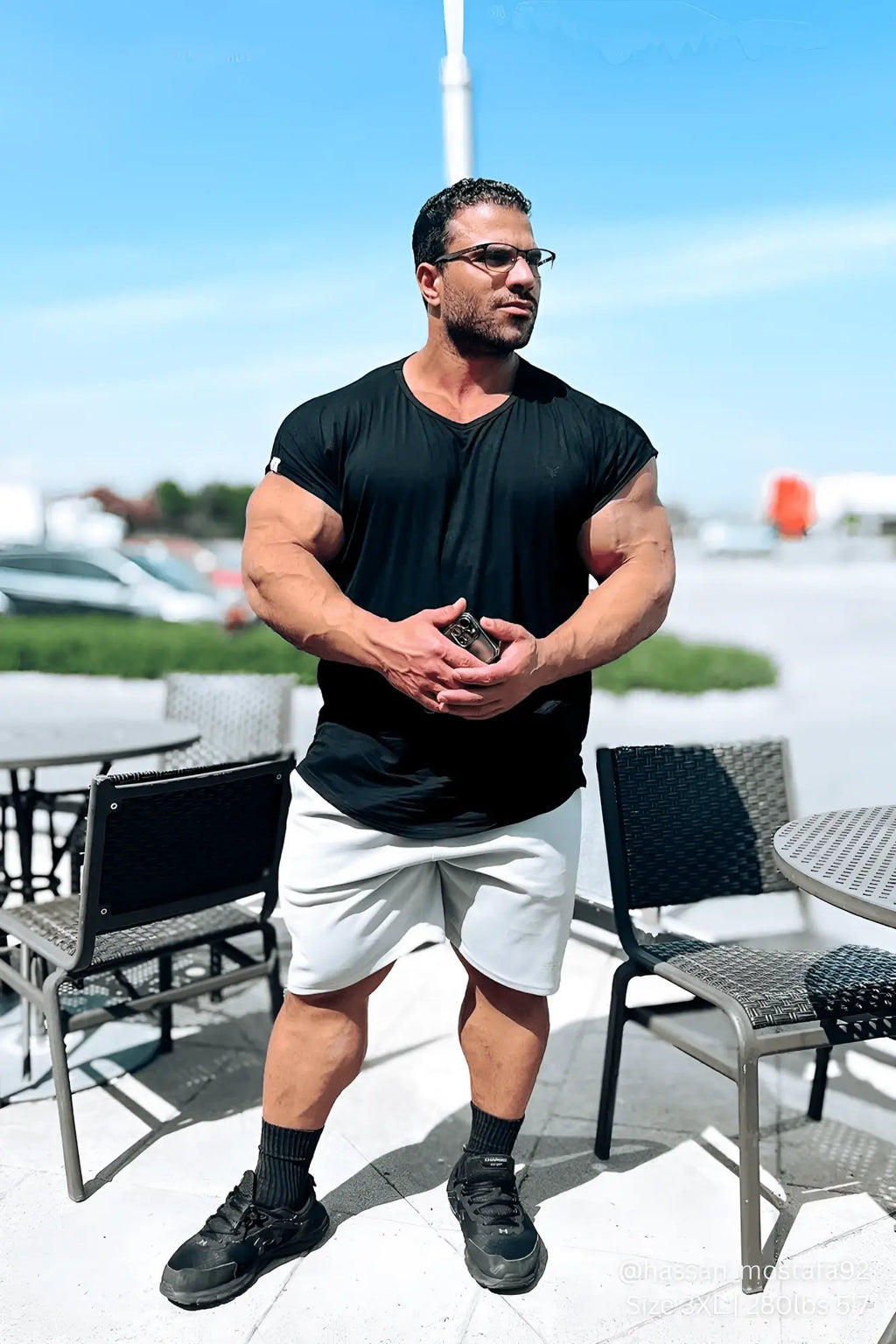 Jed North evolve cap sleeve muscle t-shirt 2.0 is a black short sleeve v-neck athletic shirt designed for performance