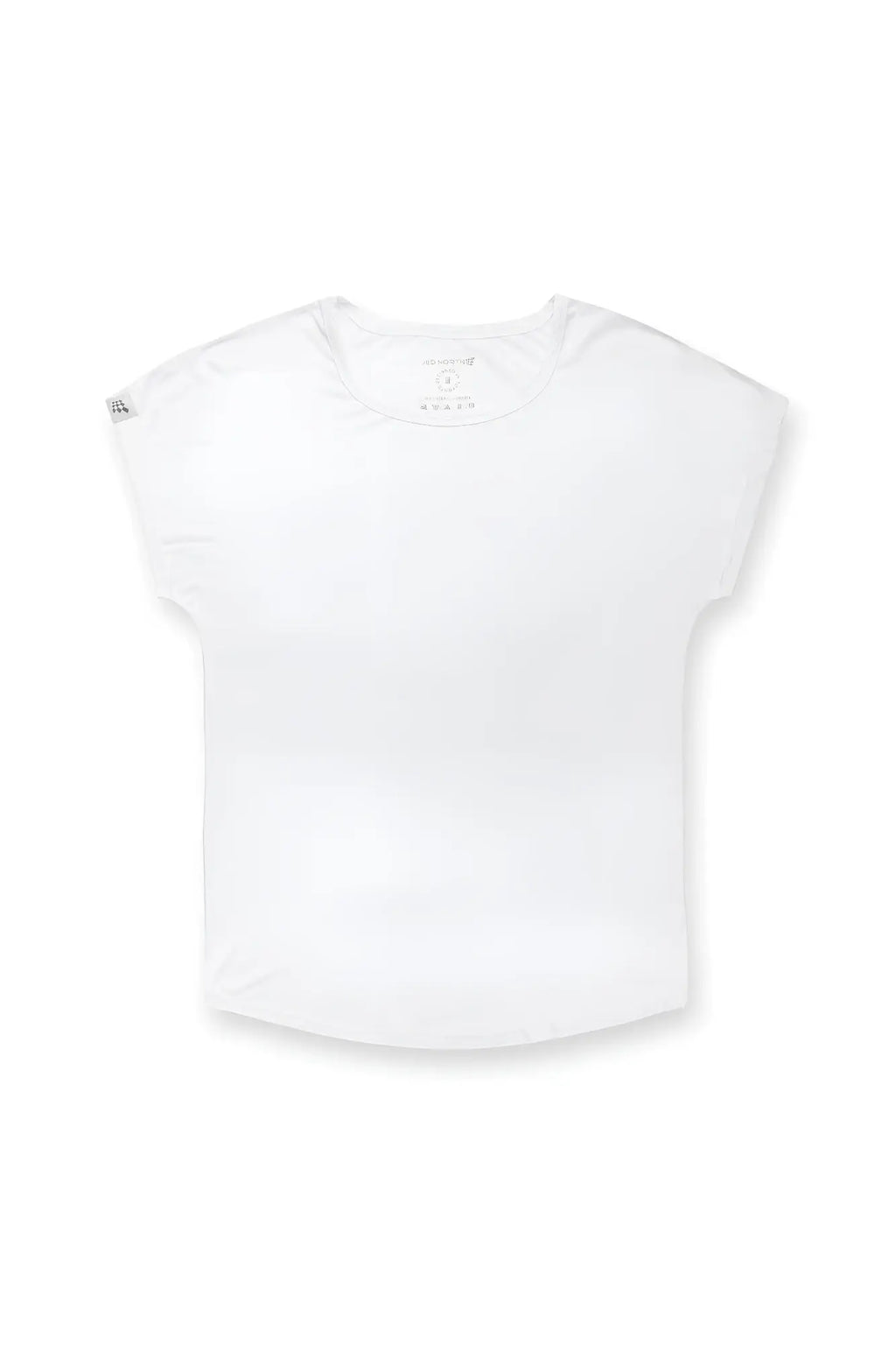 Jed North evolve cap sleeve muscle t-shirt 2.0 off white short-sleeved minimalist cotton blend tee