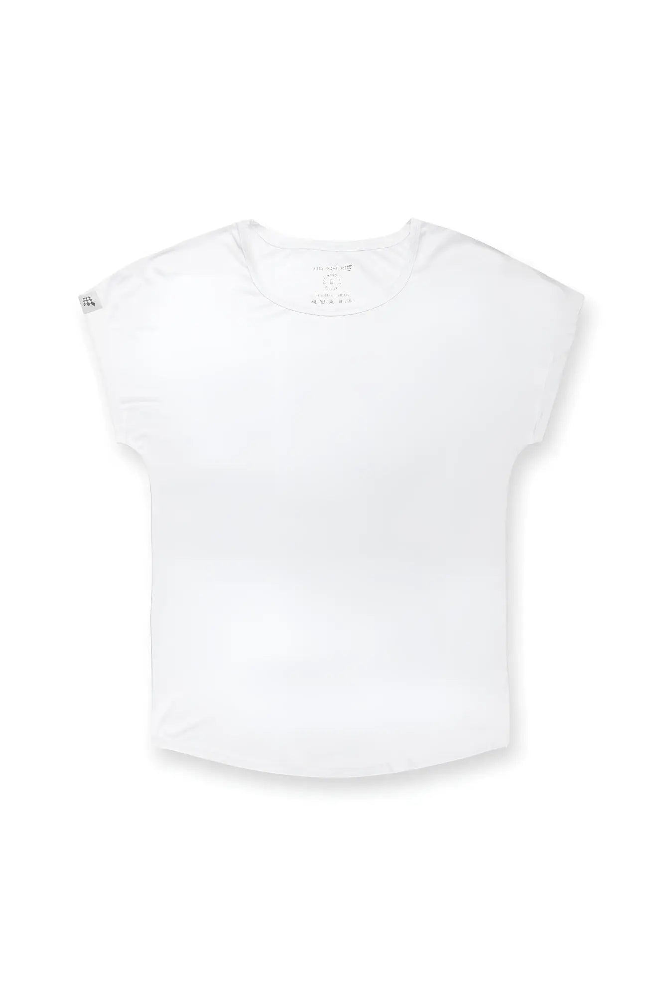 Jed North evolve cap sleeve muscle t-shirt 2.0 off white short-sleeved minimalist cotton blend tee