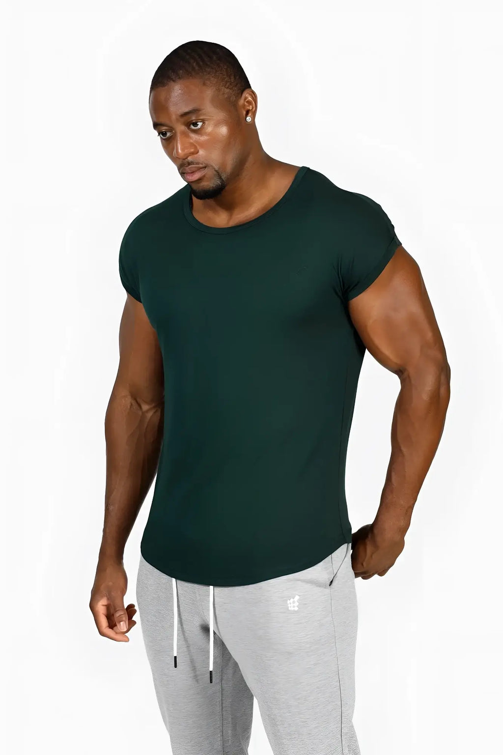 Jed North Evolve men’s cap sleeve t-shirt 2.0 forest green short-sleeved crew neck casual wear