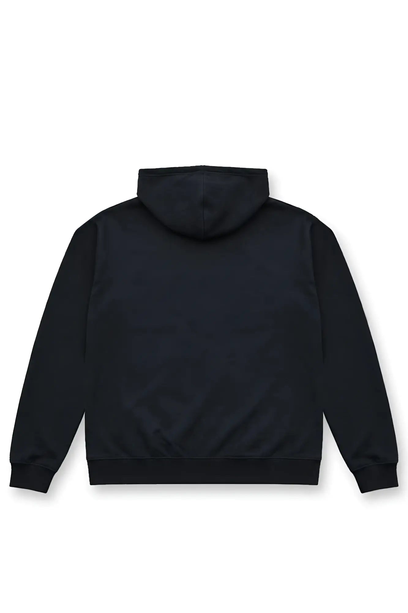 Limited edition zip-up hoodie in lightning black with minimalist design and ribbed cuffs and hem