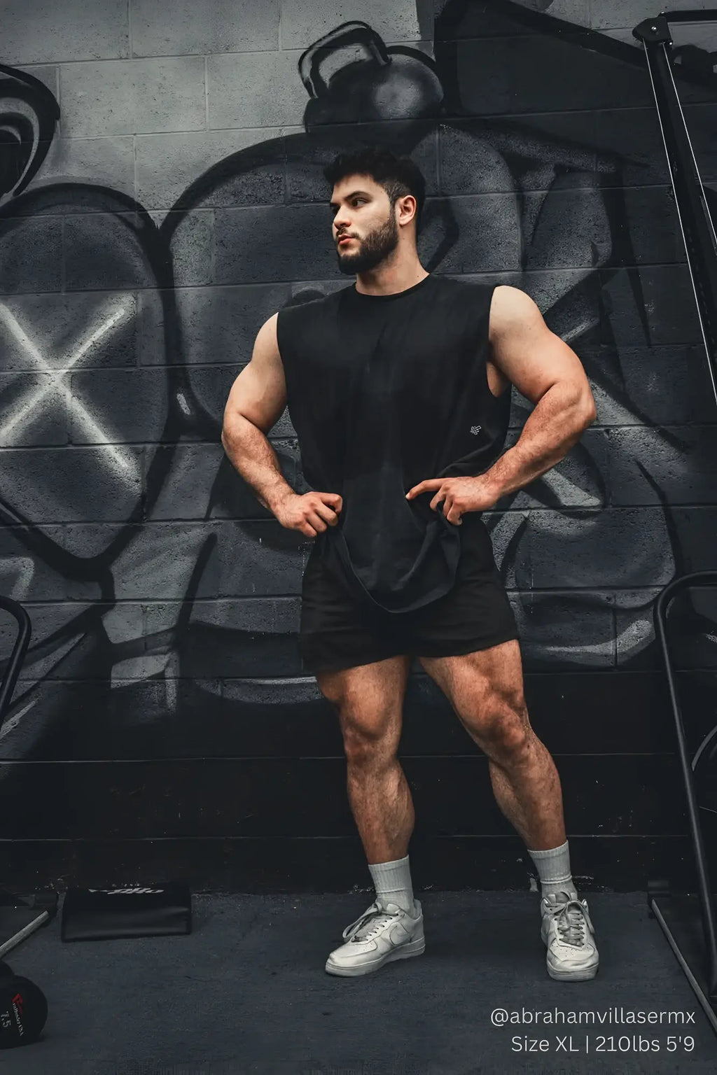 Jed north oversized washed sleeveless t-shirt in washed black with relaxed fit and subtle chest branding
