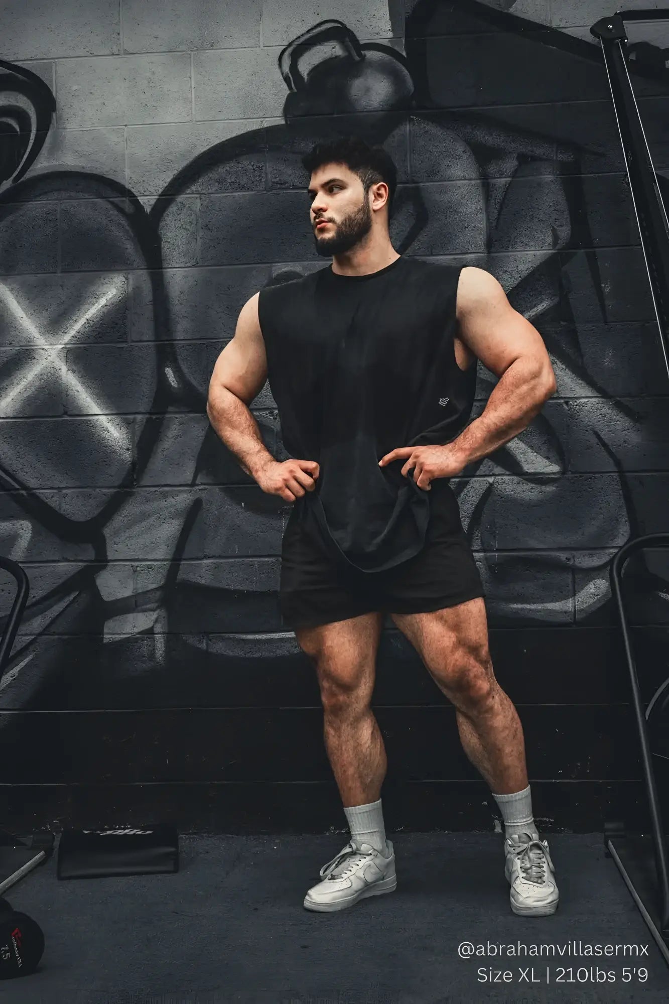 Jed north oversized washed sleeveless t-shirt in washed black with relaxed fit and subtle chest branding