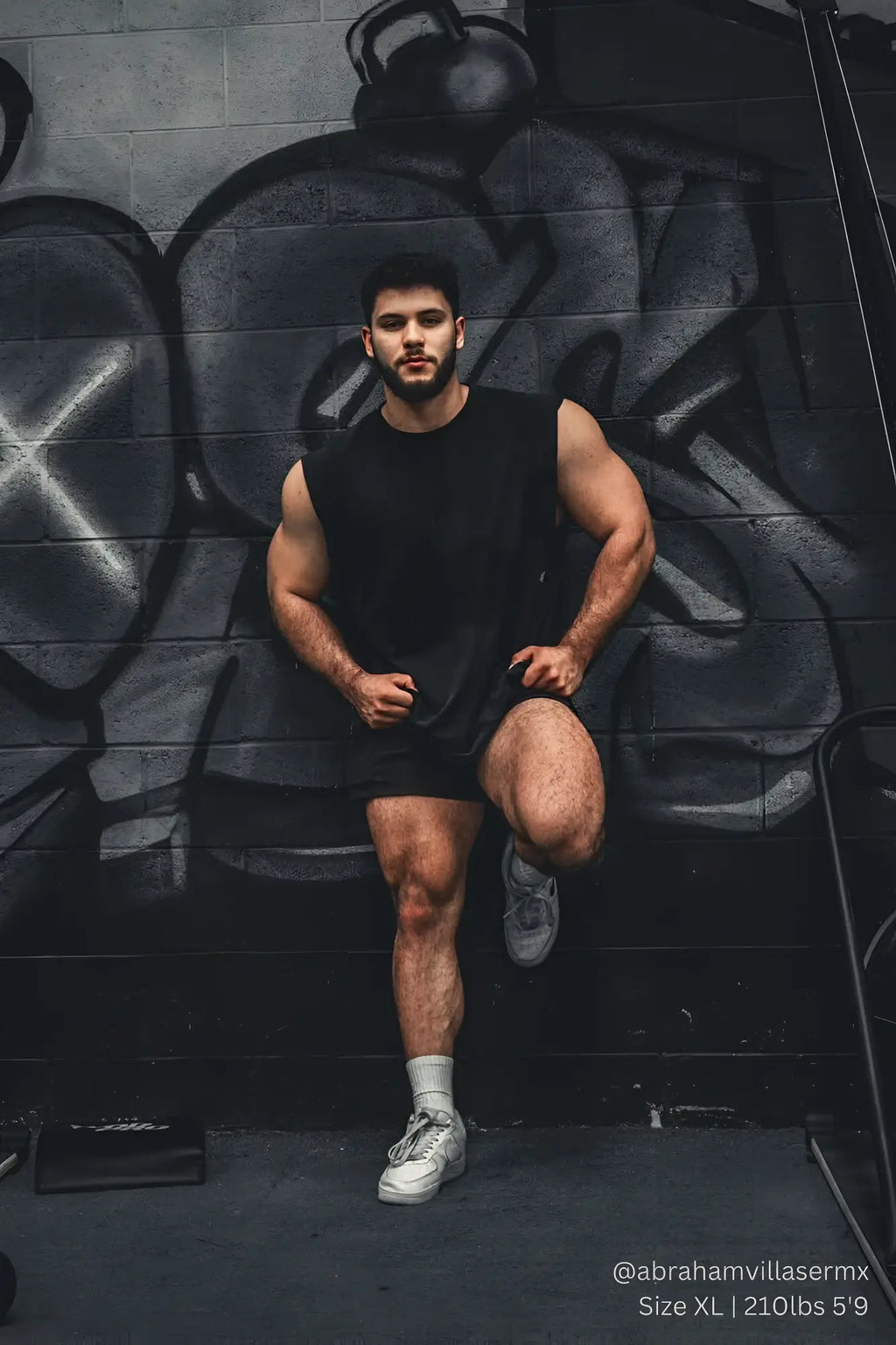 Jed North oversized washed sleeveless t-shirt in washed black with a relaxed fit and subtle ribbed texture