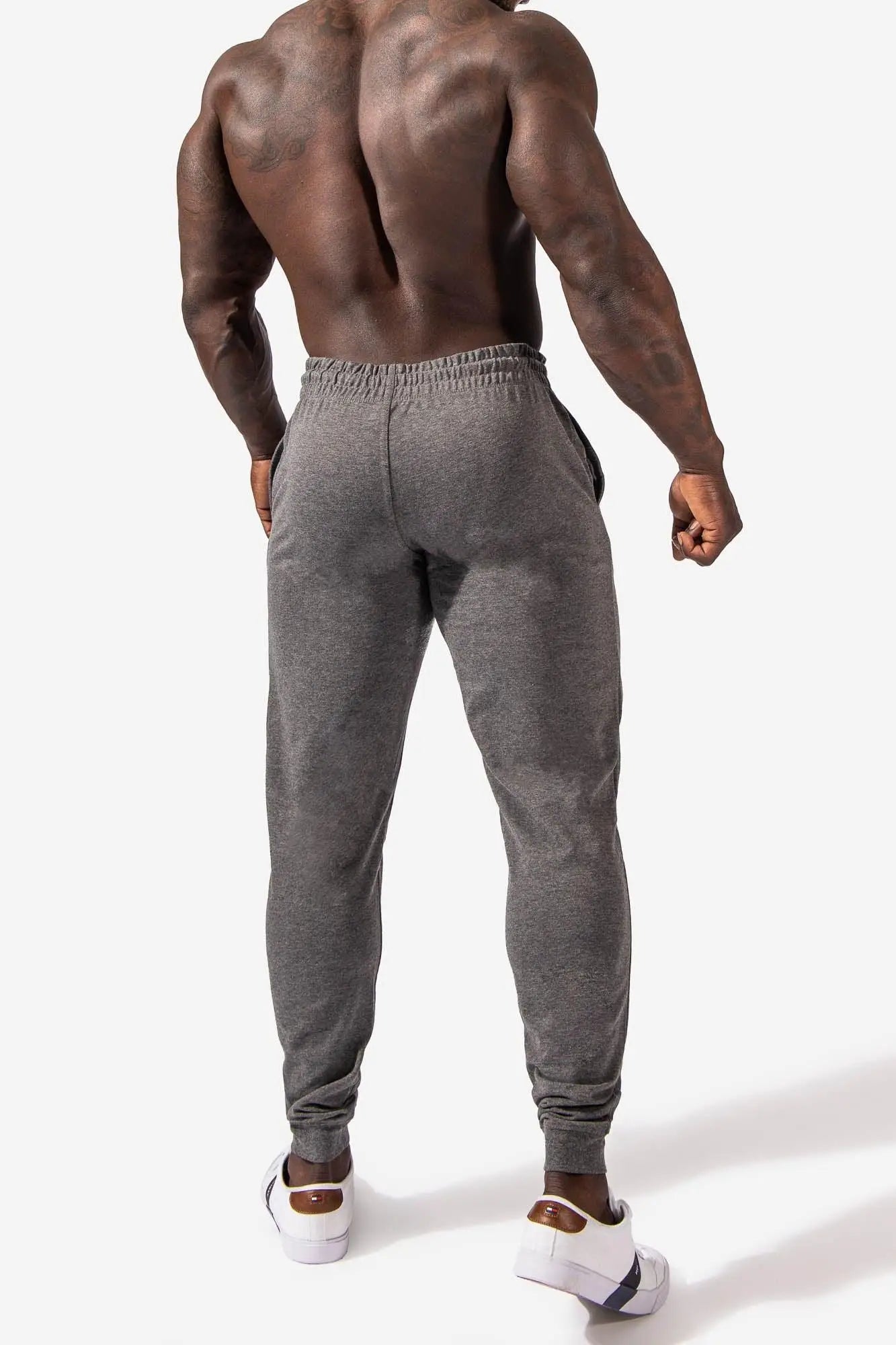 Spirit joggers dark gray gray heathered jogger pants with elastic cuffs and drawstring waistband for casual wear