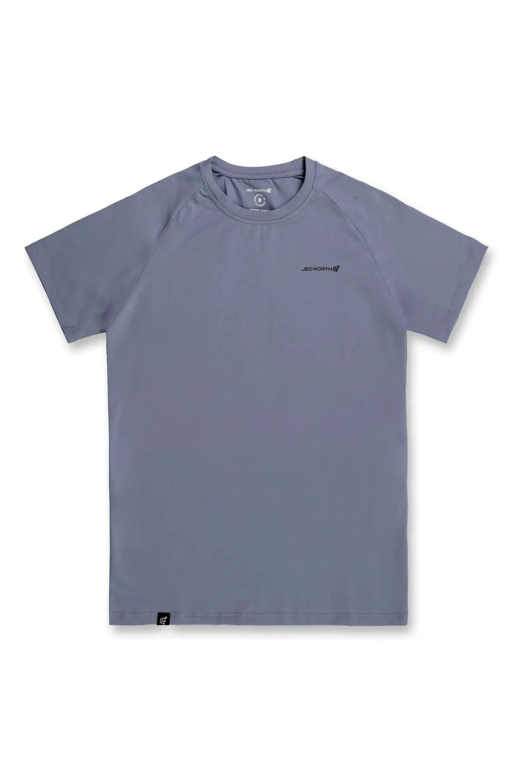 Titan 2.0 muscle fit t-shirt stone gray short sleeve with subtle logo on chest and small tag at bottom hem