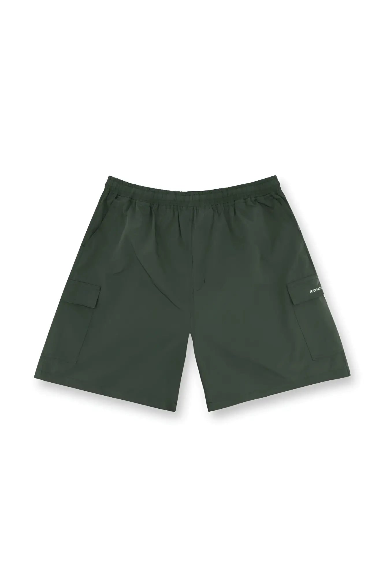 Dark olive trek 4.5 inch cargo shorts with relaxed fit and side pockets for comfortable outdoor use