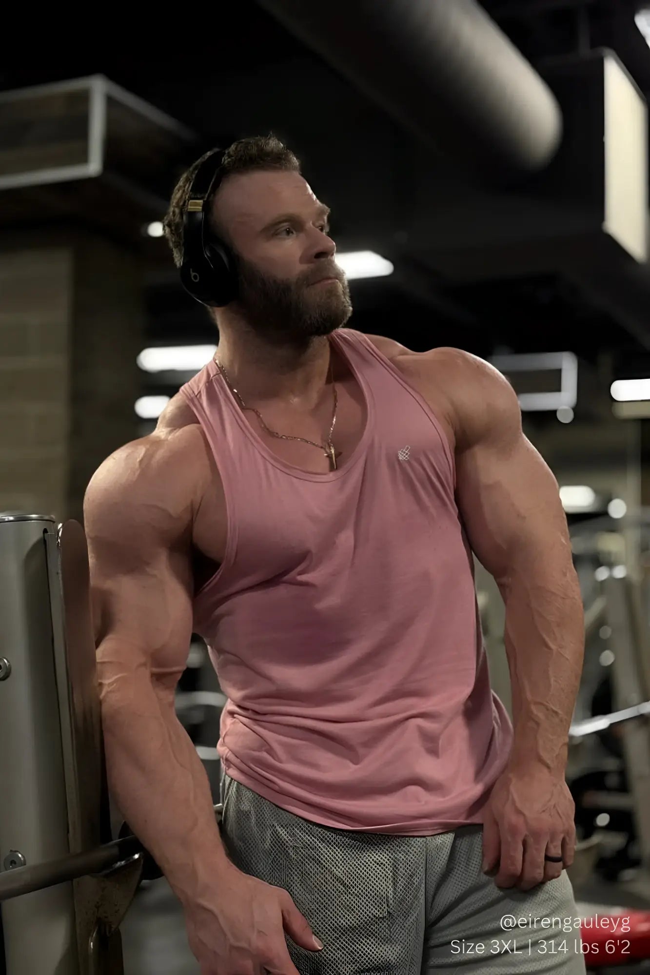 Jed North vital raw-hem tank top 2.0 salmon pink muscle tank with raw hem for comfortable athletic wear