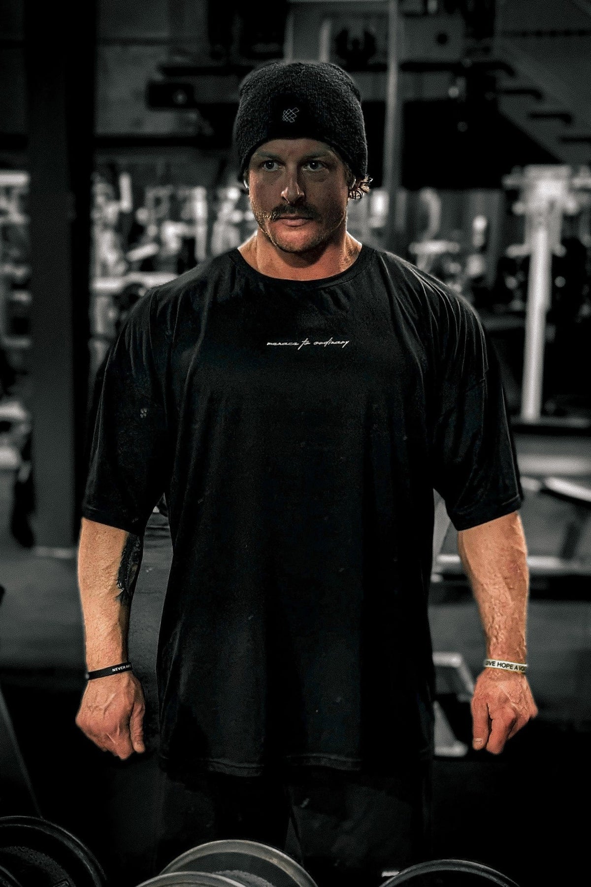 Jed North Men's Energy Oversized T-Shirt - Menace Black