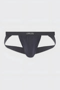 On-display jockstrap black with smooth seamless design and elastic waistband by Malibu brand