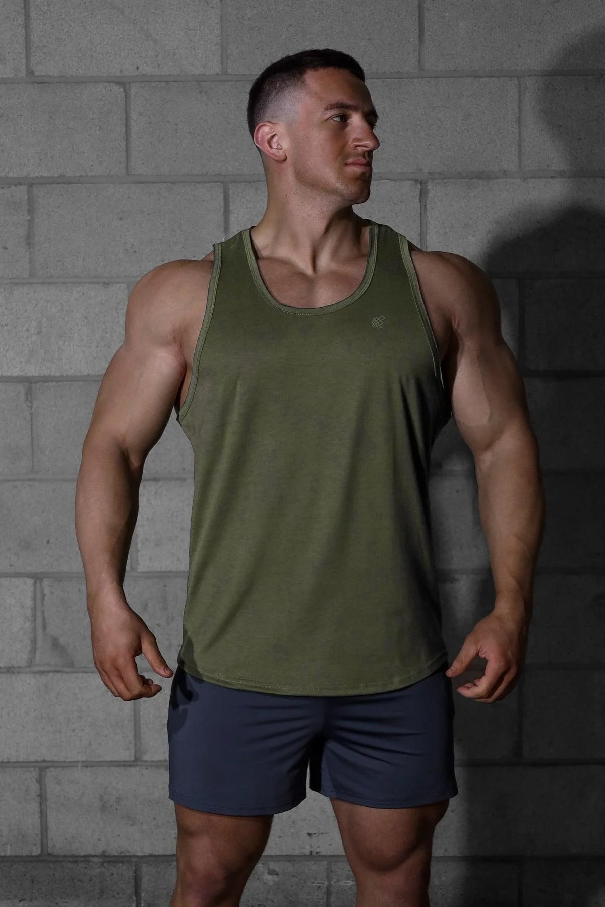 Jed North Men's Vital Raw-Hem Tank Top 2.0 - Green