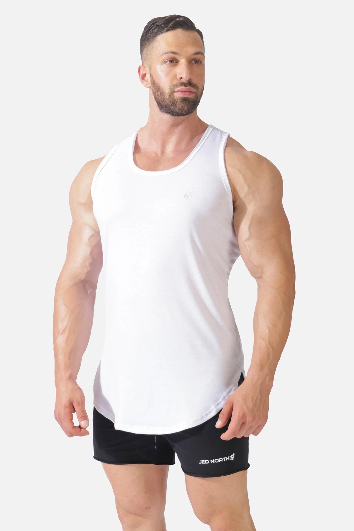 Jed North Men's Vital Raw-Hem Tank Top 2.0 - White