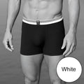 Black jockey rib trunk underwear size 2xl with white elastic waistband striped and small black label