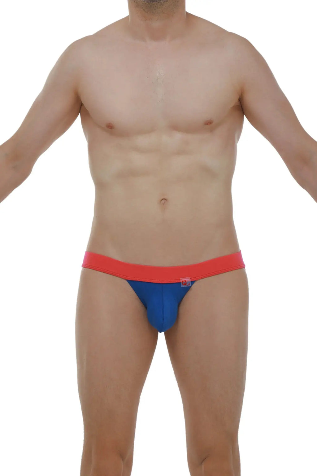 Blue and red jockstrap linthe modal athletic briefs with a snug fit made from soft modal fabric