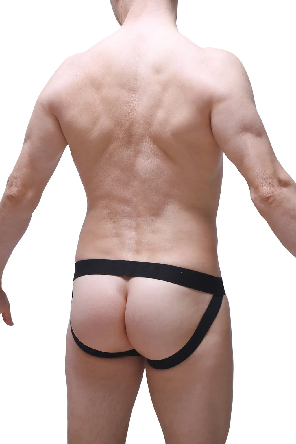 Black sleek form-fitting briefs with supportive waistband from jockstrap pinces prussian collection