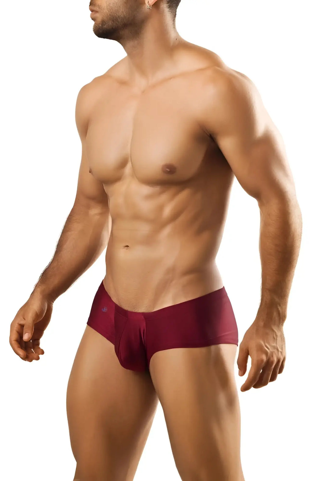Maroon joe snyder bulge boxer athletic briefs with snug form-fitting design for enhanced support and comfort