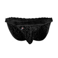 Joe snyder low rise bikini brief lace jslo1 black lace briefs with intricate floral patterns and scalloped waistband