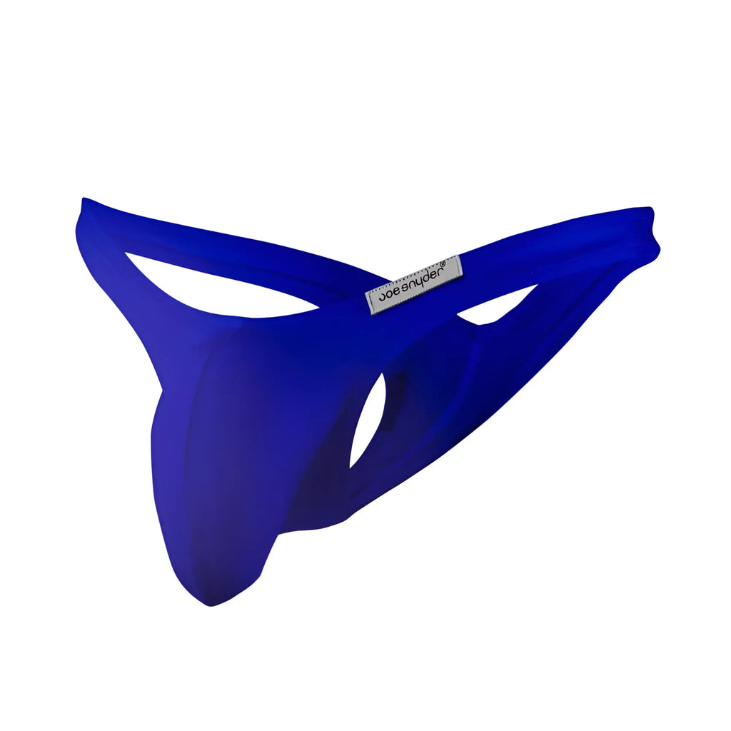 Vibrant royal blue joe snyder maxi bulge thong with sleek form-fitting design and smooth fabric for men